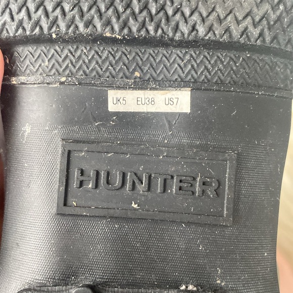 Hunter Navy Matt Tall Rain Boots Navy- wore one times, mint condition - Picture 7 of 16